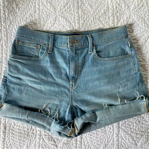 J.Crew high-rise denim shorts